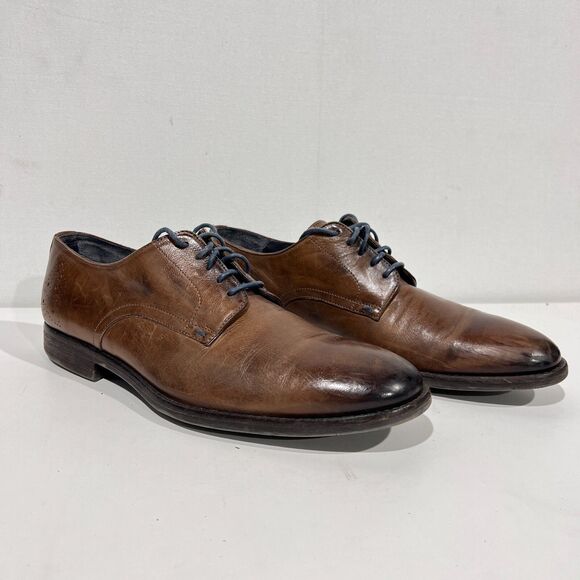To Boot New York Adam Derrick Brown Lace Up Dress Shoes Men's Sz 10 108214 - Picture 1 of 11